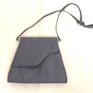 Women’s Embossed Gray Cross Body Bag